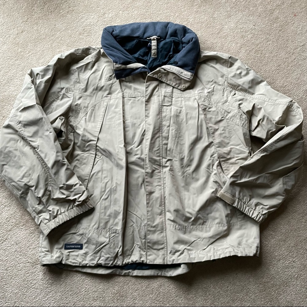 Vintage Lands’ End zippered windbreaker
